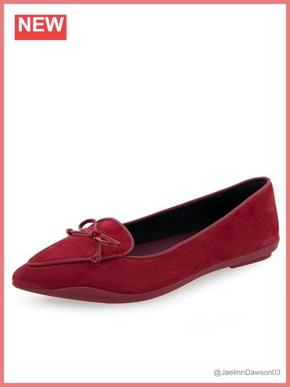 Genuine Suede Pointed Toe Flat with Ankle Strap, Cushioned, Comfortable